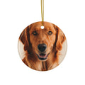 Custom Pet Photo Christmas Ornament - Ceramic, Made in the USA